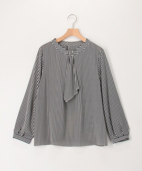 MICO COULIER(ミコクリエ)の「ジョーゼットストライプブラウス(シャツ/ブラウス・レディース・ホワイト系その他/ブルー系その他・38)」の21枚目の写真