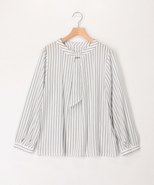 MICO COULIER(ミコクリエ)の「ジョーゼットストライプブラウス(シャツ/ブラウス・レディース・ホワイト系その他/ブルー系その他・38)」の18枚目の写真