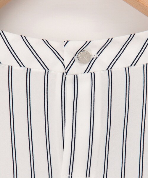 MICO COULIER(ミコクリエ)の「ジョーゼットストライプブラウス(シャツ/ブラウス・レディース・ホワイト系その他/ブルー系その他・38)」の11枚目の写真