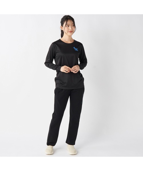 marie claire(マリ・クレール)の「marie claire sports マリクレールスポーツ 配色 手書き ブランド ロゴ 裏毛 スウェットパンツ ロングパンツ(スウェットパンツ・レディース・ブラック/カーキ/ブルー・M/L/LL)」の20枚目の写真