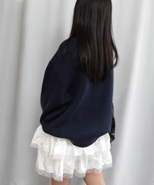 Lots of Love(ロッツオブラブ)の「CHILLロゴジャガードニットプルオーバー(ニット/セーター・レディース・ベージュ/ネイビー/グレー/ブルー・FREE)」の12枚目の写真