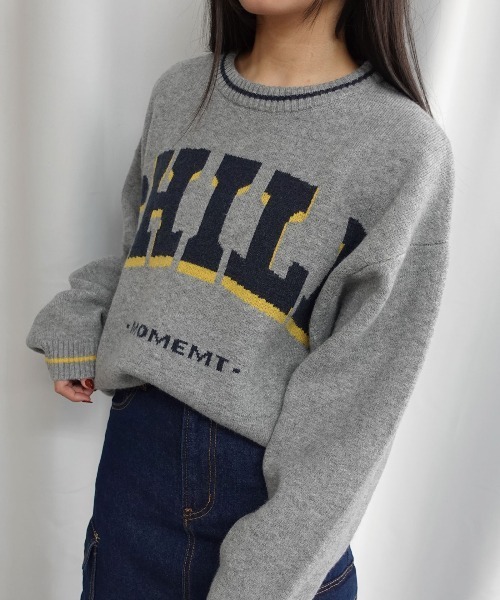 CHILLロゴジャガードニットプルオーバー（ニット/セーター）｜Lots of