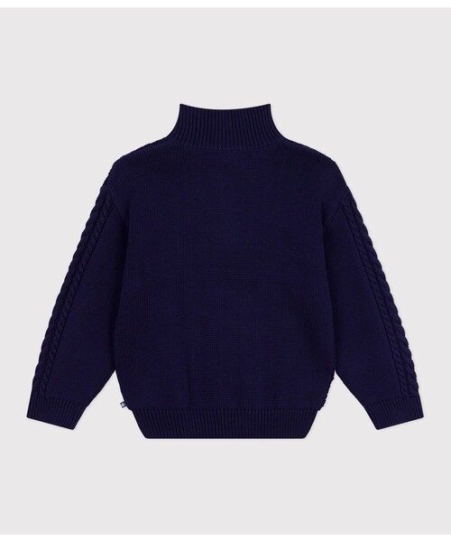 PETIT BATEAU(プチバトー)の「ニットプルオーバー(ニット/セーター・キッズ・ブルー・3YEAR/4YEAR/5YEAR)」の2枚目の写真