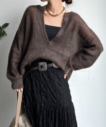 DouDou | 【新色追加】起毛モヘヤスキッパープルオーバー(ニット/セーター)