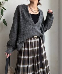 DouDou | 【新色追加】起毛モヘヤスキッパープルオーバー(ニット/セーター)