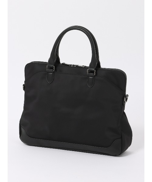 SUIT SQUARE（スーツスクエア）の「スリムブリーフケース 撥水 高密度ナイロン（ビジネスバッグ・メンズ・ネイビー系/ブラック系・F）」の3枚目の写真