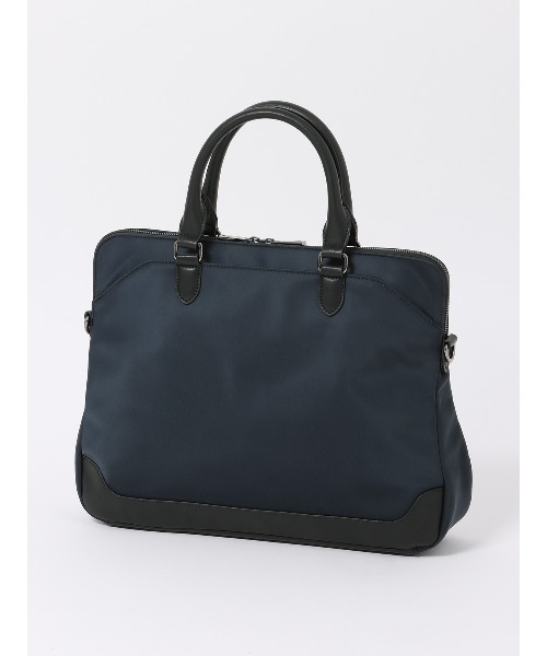 SUIT SQUARE（スーツスクエア）の「スリムブリーフケース 撥水 高密度ナイロン（ビジネスバッグ・メンズ・ネイビー系/ブラック系・F）」の9枚目の写真