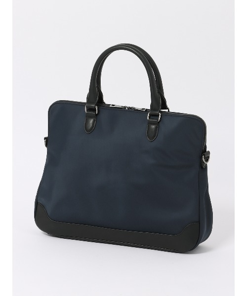 SUIT SQUARE（スーツスクエア）の「スリムブリーフケース 撥水 高密度ナイロン（ビジネスバッグ・メンズ・ネイビー系/ブラック系・F）」の10枚目の写真