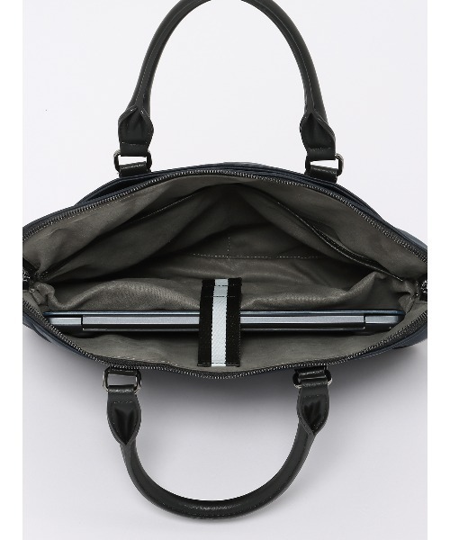 SUIT SQUARE（スーツスクエア）の「スリムブリーフケース 撥水 高密度ナイロン（ビジネスバッグ・メンズ・ネイビー系/ブラック系・F）」の14枚目の写真