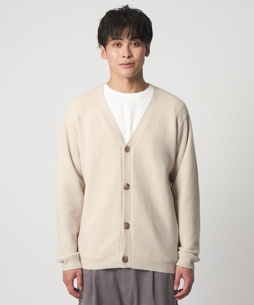 A DAY IN THE LIFE UNITED ARROWS(アデイインザライフユナイテッドアローズ)の「アンゴラミックス ノーブル カーディガン<A DAY IN THE LIFE>(カーディガン/ボレロ・メンズ・ブラック/ナチュラル・M/L)」の6枚目の写真