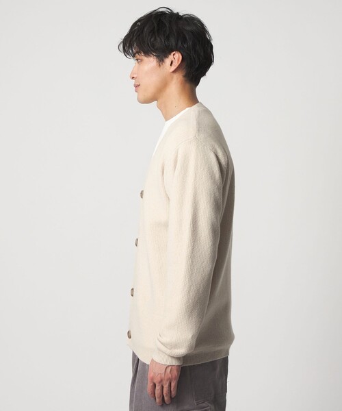 A DAY IN THE LIFE UNITED ARROWS(アデイインザライフユナイテッドアローズ)の「アンゴラミックス ノーブル カーディガン<A DAY IN THE LIFE>(カーディガン/ボレロ・メンズ・ブラック/ナチュラル・M/L)」の7枚目の写真