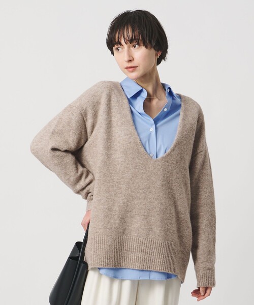 セール】ディープ Vネック プルオーバー ニット（ニット/セーター