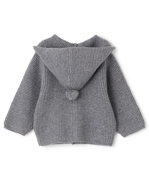 petit main（プティマイン）の「とんがり帽カーディガン＜セットアップ対応＞（その他ベビーウェア・キッズ・グレー/アイボリー・70cm/80ｃｍ）」の7枚目の写真
