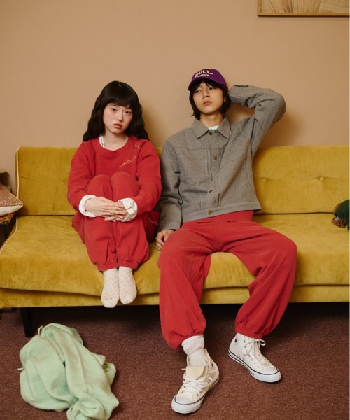 common gull products.（コモンガルプロダクツ）の「【種まき】針と糸スウェットパンツ（スウェットパンツ・レディース・レッド系/ネイビー/杢グレー・MEDIUM/SMALL/LARGE）」の17枚目の写真