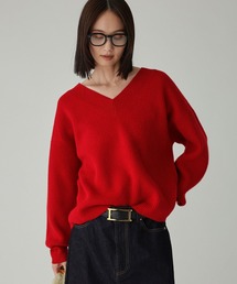 BABYLONE | アゼニュアンスVネックプルオーバー(ニット/セーター)