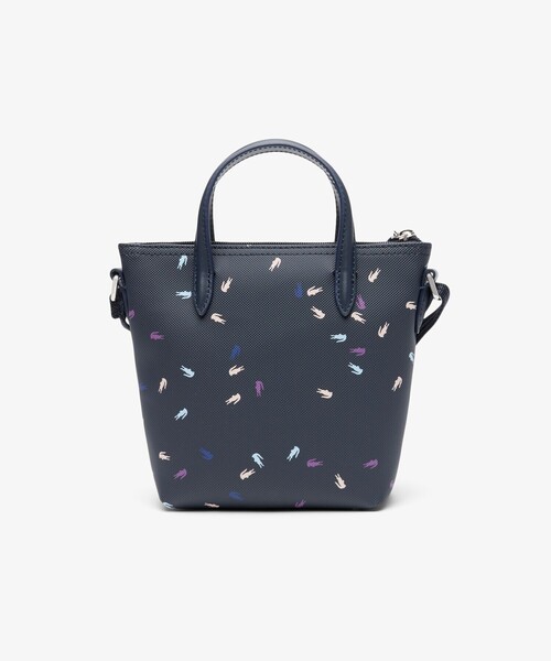 セール】ホリデー マルチカラーワニロゴプリントミニトートバッグ