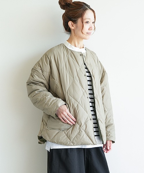 WOODY HOUSE リバーシブル　ビックダウンカーディガン リバーシブルビッグダウンカーディガン（ダウンジャケット/コート