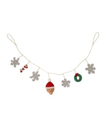 MARK'S（マークス）の「ネパールから届いたエシカルなニットこもの ニットガーランド クリスマス マークス（インテリア雑貨）」