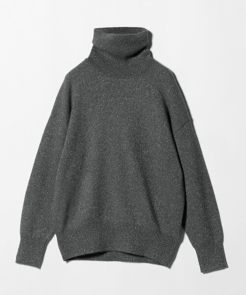 UNITED ARROWS（ユナイテッドアローズ）の「フォックス ウール ラメ タートルネック ニット（ニット/セーター・レディース・オフホワイト/ライトグレー/ダークグレー・FREE）」の6枚目の写真