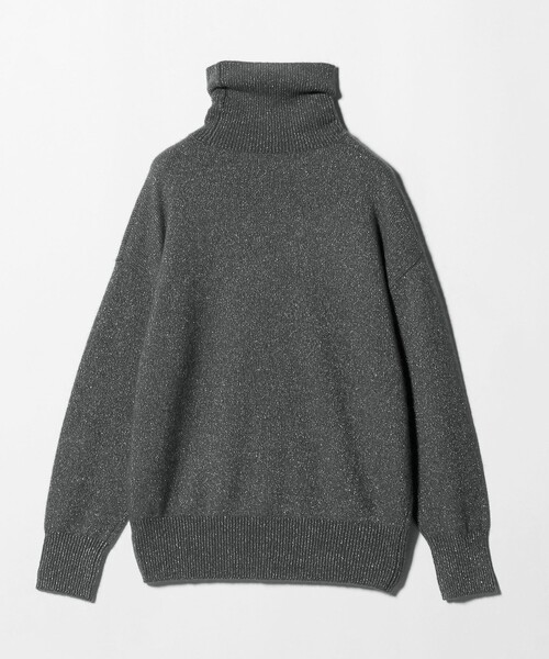 UNITED ARROWS（ユナイテッドアローズ）の「フォックス ウール ラメ タートルネック ニット（ニット/セーター・レディース・オフホワイト/ライトグレー/ダークグレー・FREE）」の7枚目の写真