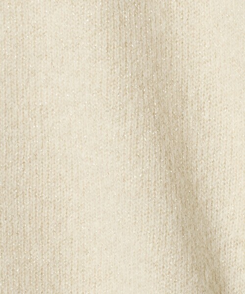 UNITED ARROWS（ユナイテッドアローズ）の「フォックス ウール ラメ タートルネック ニット（ニット/セーター・レディース・オフホワイト/ライトグレー/ダークグレー・FREE）」の13枚目の写真