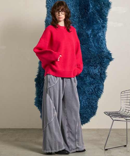 UNISEX》Cashmere Cotton Wide Sweatpants/カシミアコットン裏毛ワイド