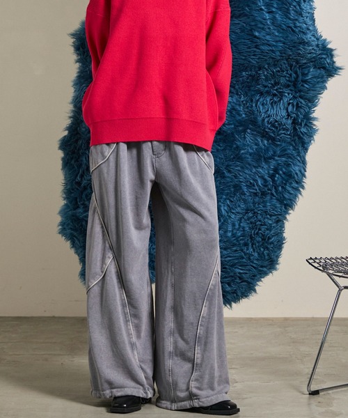 UNISEX》Cashmere Cotton Wide Sweatpants/カシミアコットン裏毛ワイド