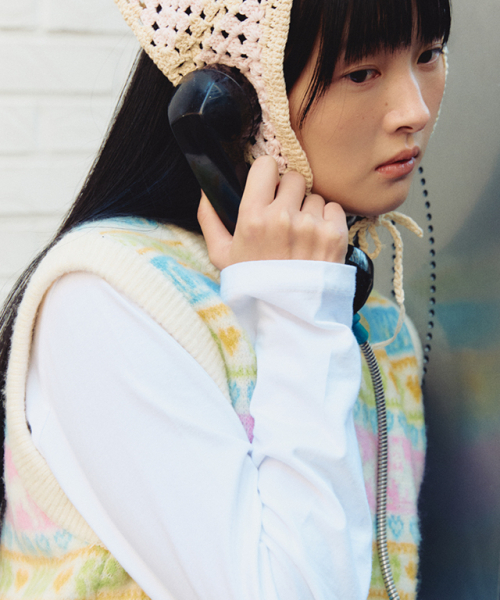 RONRON(ロンロン)の「KITTY RONRON FAIR ISLE KNIT VEST IVORY(ベスト・レディース・その他・FREE)」の3枚目の写真