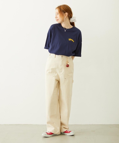 MILKFED.（ミルクフェド）の「DOUBLE KNEE PANTS（デニムパンツ・レディース・オフホワイト/ブラック/ライトブルー・S/M）」の11枚目の写真