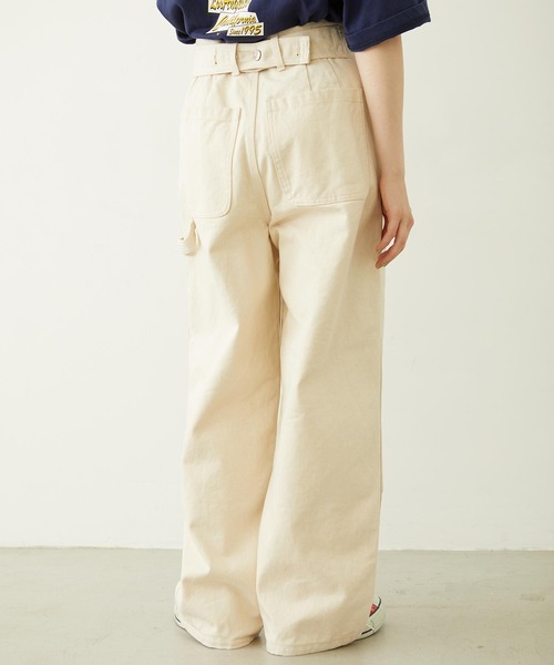 MILKFED.（ミルクフェド）の「DOUBLE KNEE PANTS（デニムパンツ・レディース・オフホワイト/ブラック/ライトブルー・S/M）」の9枚目の写真