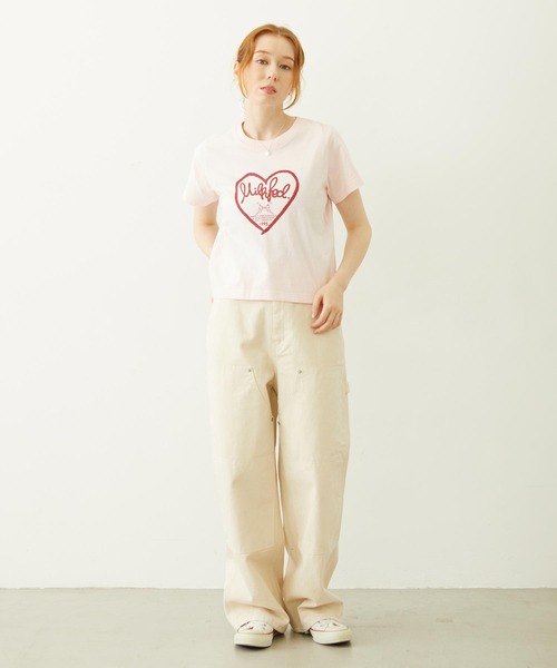 MILKFED.（ミルクフェド）の「DOUBLE KNEE PANTS（デニムパンツ・レディース・オフホワイト/ブラック/ライトブルー・S/M）」の14枚目の写真