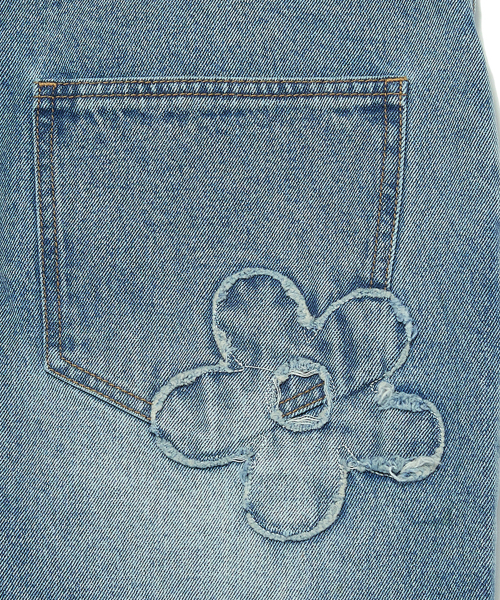 WKNDRS(ウィーキャンドース)の「FLORAL DENIM PANTS (L.DENIM)(デニムパンツ・レディース・その他・MEDIUM)」の6枚目の写真
