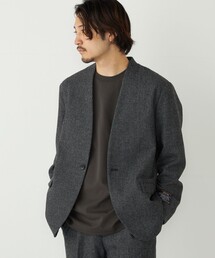 SHIPS Colors(シップス カラーズ)のSHIPS Colors:T/W ツイード ノーカラー ジャケット◆(ノーカラージャケット)