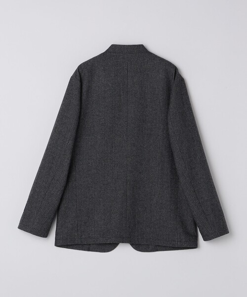 一時値下げSHIPS ノーカラージャケット ツイードジャケット　サイズ38 SHIPS Colors:T/W ツイード ノーカラー ジャケット(セットアップ対応