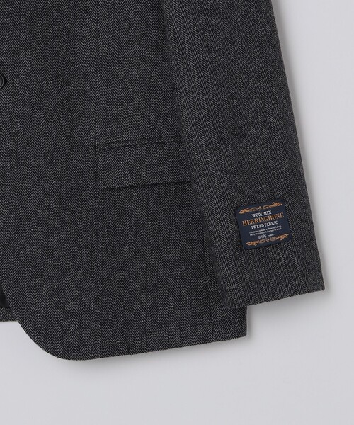 SHIPS Colors:T/W ツイード ノーカラー ジャケット(セットアップ対応
