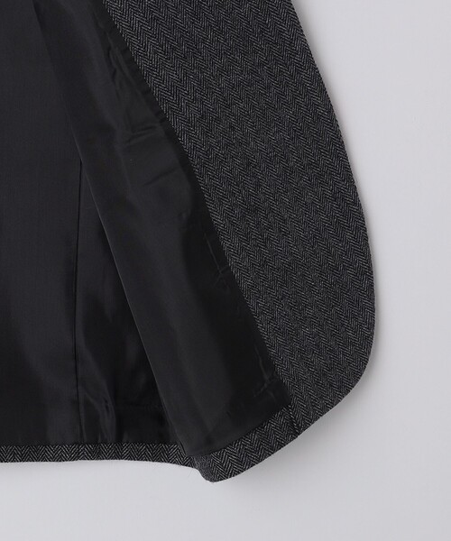 SHIPS Colors(シップス カラーズ)の「SHIPS Colors:T/W ツイード ノーカラー ジャケット(セットアップ対応可能)◇(ノーカラージャケット・メンズ・ブラウン/ネイビー/ブラック・X-LARGE/SMALL/LARGE/MEDIUM)」の11枚目の写真