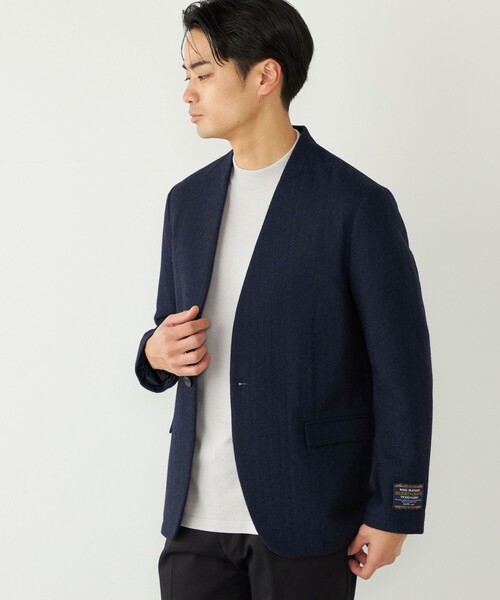 一時値下げSHIPS ノーカラージャケット ツイードジャケット　サイズ38 楽天市場】【SALE／30%OFF】SHIPS any:ノーカラー ツイード ジャケット