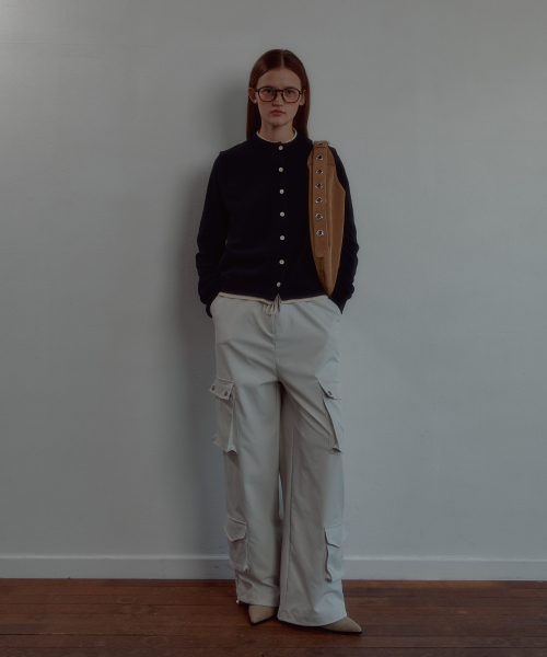 STUD POCKET JOGGER PANTS_LIGHT BEIGE