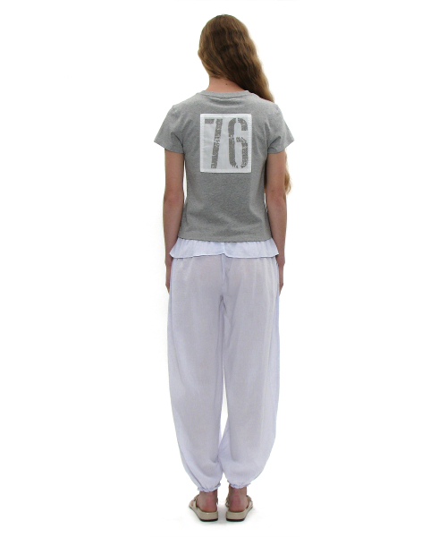 PARTIMENTO WOMEN(パルティメントウィメン)の「チーム76パッチショートスリーブTシャツ_メランジ(Tシャツ/カットソー・レディース・その他・MEDIUM/SMALL)」の3枚目の写真