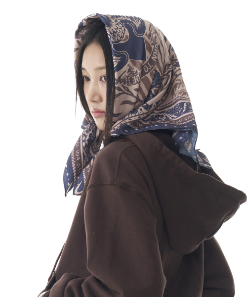 AAKAM(アーカム)の「Western Eagle Printed Scarf (Beige)(バンダナ/スカーフ・レディース・その他・FREE)」の3枚目の写真