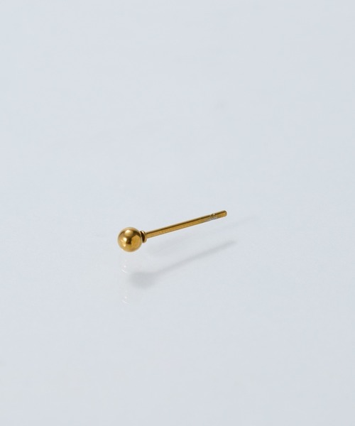 Phoebe(フィービィー)の「【金属アレルギー対応】一粒ピアス/サージカルステンレス/ユニセックス(ピアス(両耳用)・レディース・クリア/イエローゴールド・FREE)」の12枚目の写真