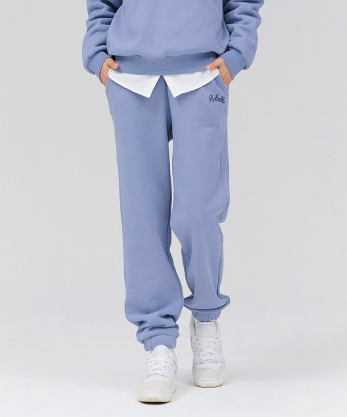 CHASECULT(チェイスカルト)の「女性 起毛 ジョガー ウォームアップ パンツ-スカイブルー(スウェットパンツ・レディース・ブルー・76/67/70)」の1枚目の写真