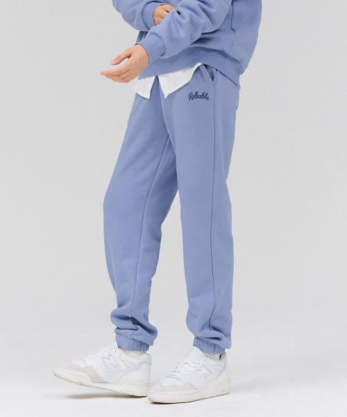 CHASECULT(チェイスカルト)の「女性 起毛 ジョガー ウォームアップ パンツ-スカイブルー(スウェットパンツ・レディース・ブルー・76/67/70)」の2枚目の写真