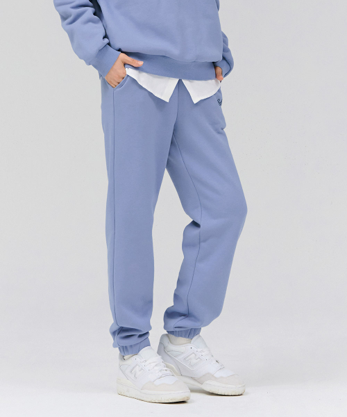 CHASECULT(チェイスカルト)の「女性 起毛 ジョガー ウォームアップ パンツ-スカイブルー(スウェットパンツ・レディース・ブルー・76/67/70)」の3枚目の写真