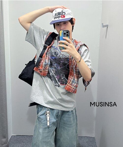 IUGAMAKARAS(イウガマカラス)の「Printed Twill Pocket Backpack (Black)(バックパック/リュック・メンズ・その他・FREE)」の10枚目の写真