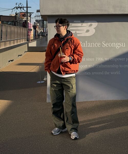 MUSINSA STANDARD（ムシンサスタンダード）の「リップストップパラシュートカーゴパンツ[セージグリーン]（その他パンツ・メンズ・その他・26/27/28/29/30/31/32/33/34/36/38/40/42）」の10枚目の写真
