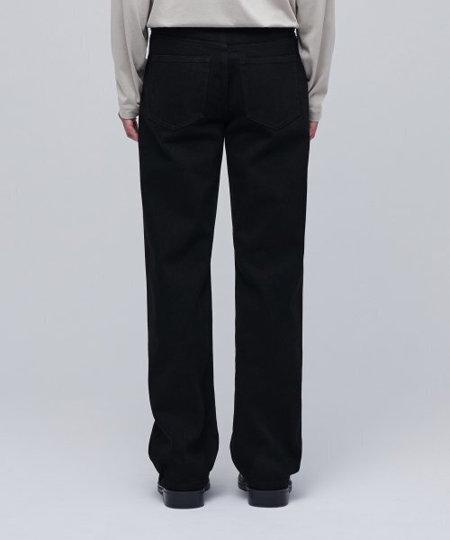 MUSINSA STANDARD（ムシンサスタンダード）の「スラッシュストレートデニムパンツ[ブラック]（デニムパンツ・メンズ・その他・40/38/42/36/32/30/31/26/27/28/29）」の3枚目の写真