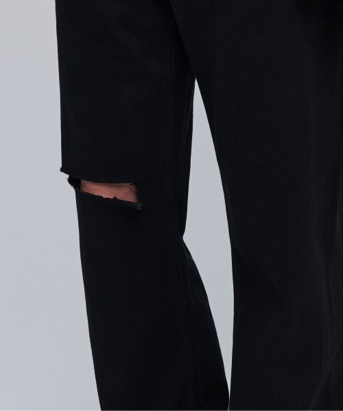 MUSINSA STANDARD（ムシンサスタンダード）の「スラッシュストレートデニムパンツ[ブラック]（デニムパンツ・メンズ・その他・40/38/42/36/32/30/31/26/27/28/29）」の7枚目の写真