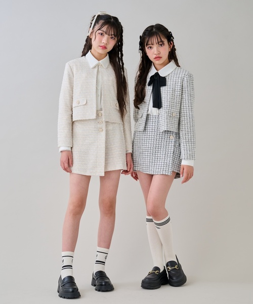 by LOVEiT（バイラビット）の「【卒服】リボンタイつきブラウス（シャツ/ブラウス・キッズ・オフホワイト・160cm/120cm/130cm/140cm/150cm）」の2枚目の写真