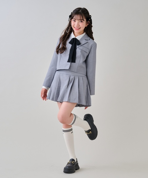 by LOVEiT（バイラビット）の「【卒服】リボンタイつきブラウス（シャツ/ブラウス・キッズ・オフホワイト・160cm/120cm/130cm/140cm/150cm）」の4枚目の写真